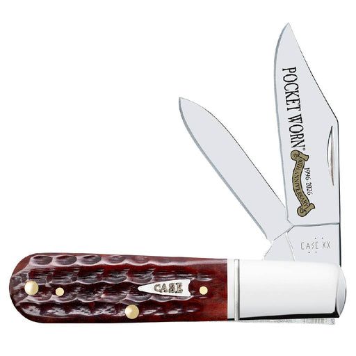 Case Barlow - Pocket Worn Mahogany Bone w/Fluted Bolsters Knives W.R. Case