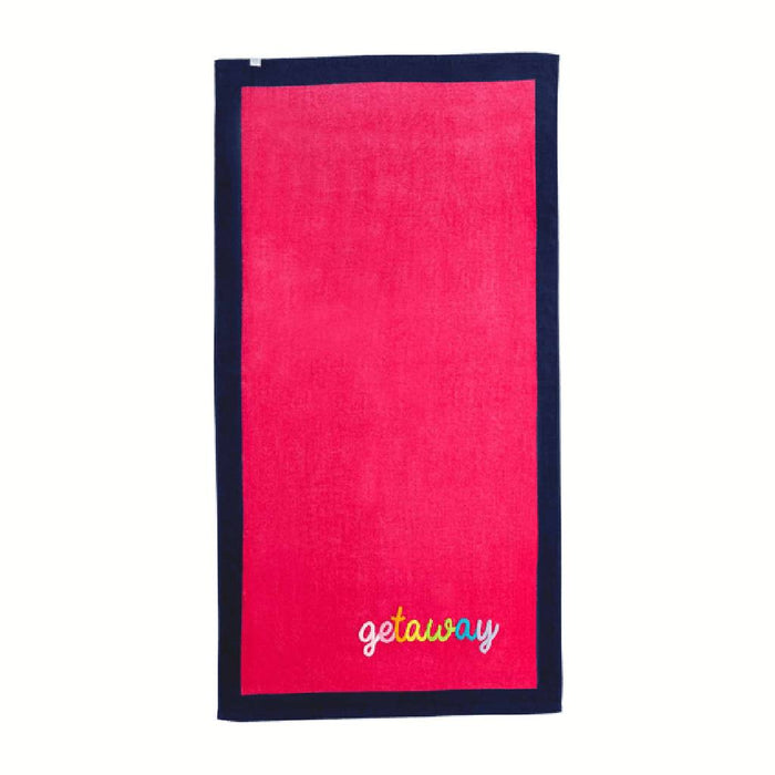 Boucle Beach Pink Towel HOME & GIFTS - Bath & Body - Towels Mud Pie