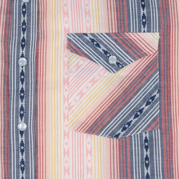 Panhandle Slim Men's Stripe Print Pearl Snap Western Shirt
