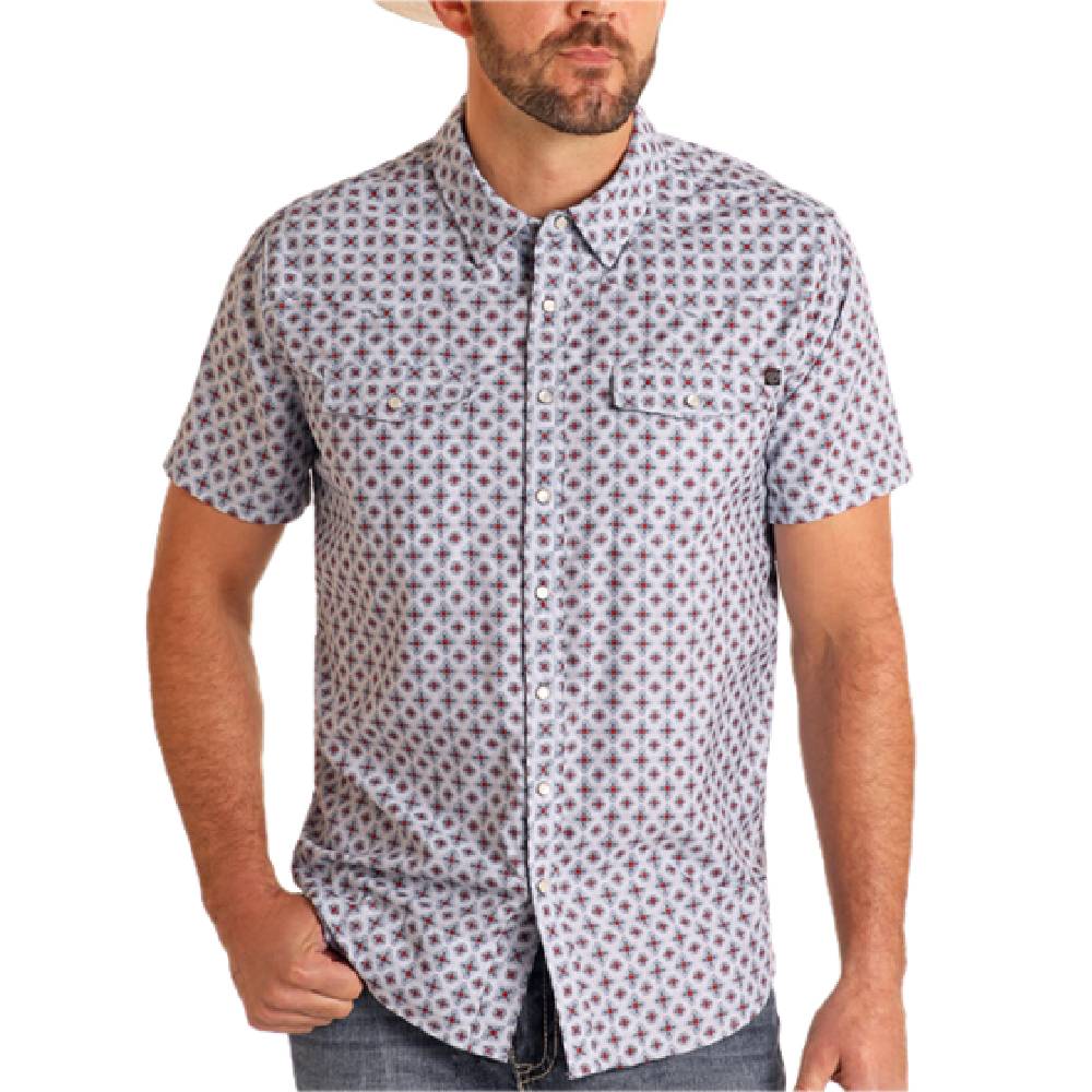 Rock & Roll Denim Men's Geo Snap Shirt MEN - Clothing - Shirts - Short Sleeve Panhandle