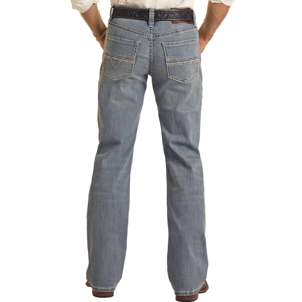 Rock & Roll Denim Men's Double Barrel Straight Jeans