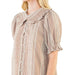 Puff Sleeve Brown Gingham Top WOMEN - Clothing - Tops - Short Sleeved THML Clothing