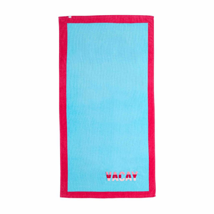 Boucle Beach Towel Blue HOME & GIFTS - Bath & Body - Towels Mud Pie