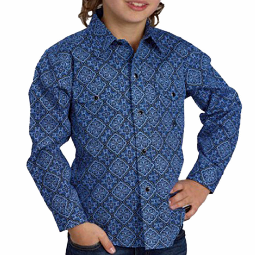 Roper Boy's Medallion Print Shirt KIDS - Boys - Clothing - Shirts - Long Sleeve Roper Apparel & Footwear