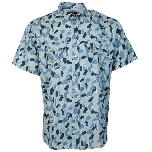 Hooey Boy's Blue Camo Sol Snap Shirt KIDS - Boys - Clothing - Shirts - Short Sleeve Shirts Hooey