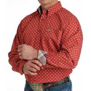Cinch Men's Geo Square Button Shirt - FINAL SALE MEN - Clothing - Shirts - Long Sleeve Shirts Cinch   