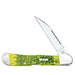 Case Copperlock - Green Apple Bone Peach Seed Jig Knives W.R. Case