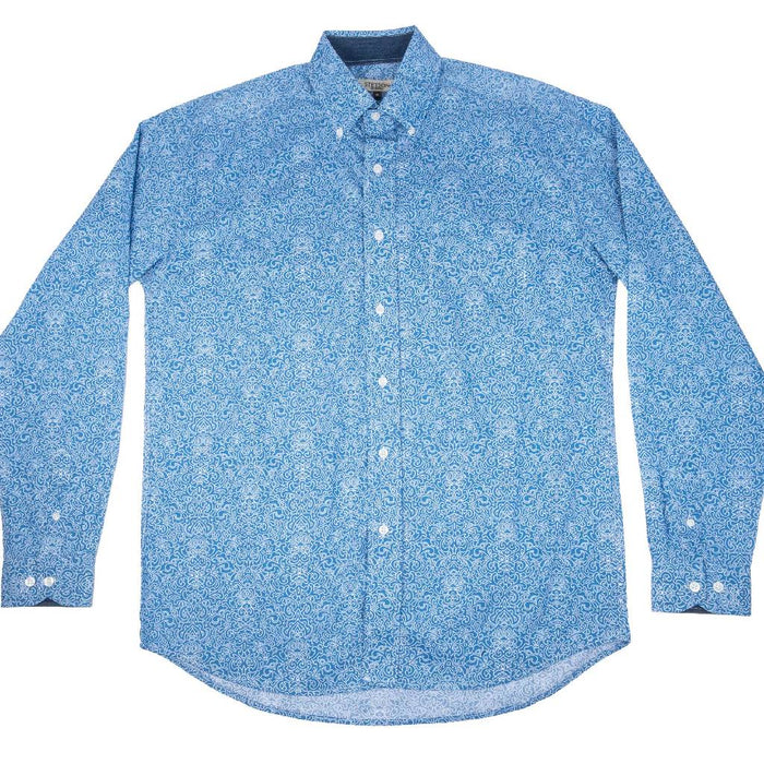 Stetson Men's Scroll Print Button Down Shirt
