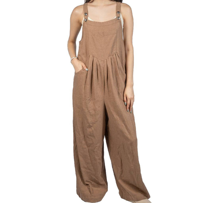 Cruel Denim Women's Brown Jumper WOMEN - Clothing - Jumpsuits & Rompers Cruel Denim