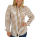 Howdy Hanny Brown Gingham Arrow Snap Top WOMEN - Clothing - Tops - Long Sleeved Howdy Hanny