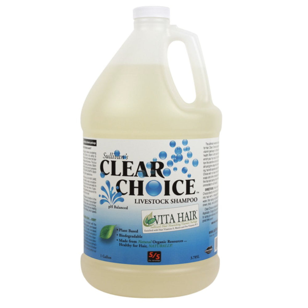 Sullivan's Clear Choice Livestock Shampoo Equine - Grooming Sullivan's Supply   