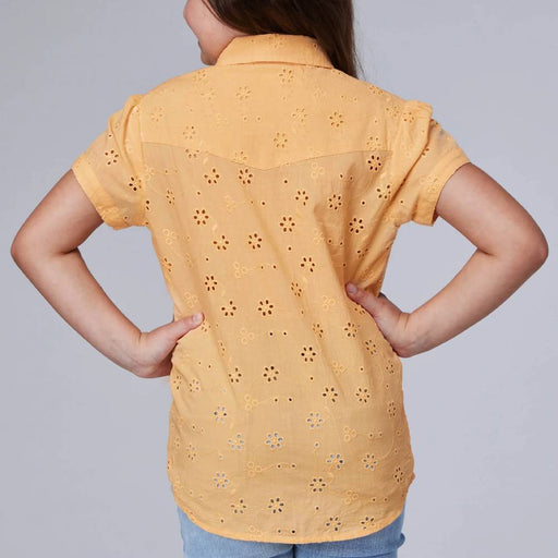 * Roper Girl's Floral Eyelet Western Blouse - FINAL SALE KIDS - Girls - Clothing - Tops - Short Sleeve Tops Roper Apparel & Footwear