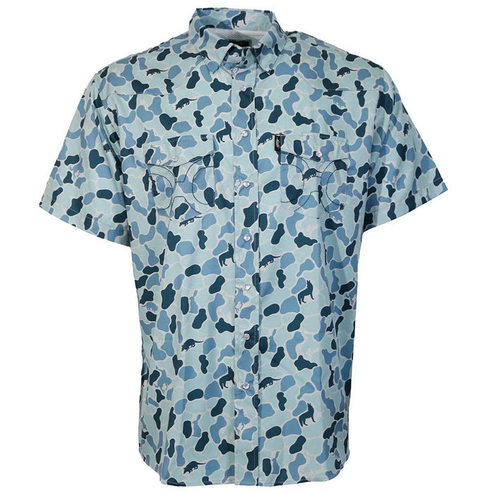 Hooey Boy's Blue Camo Sol Snap Shirt KIDS - Boys - Clothing - Shirts - Short Sleeve Shirts Hooey