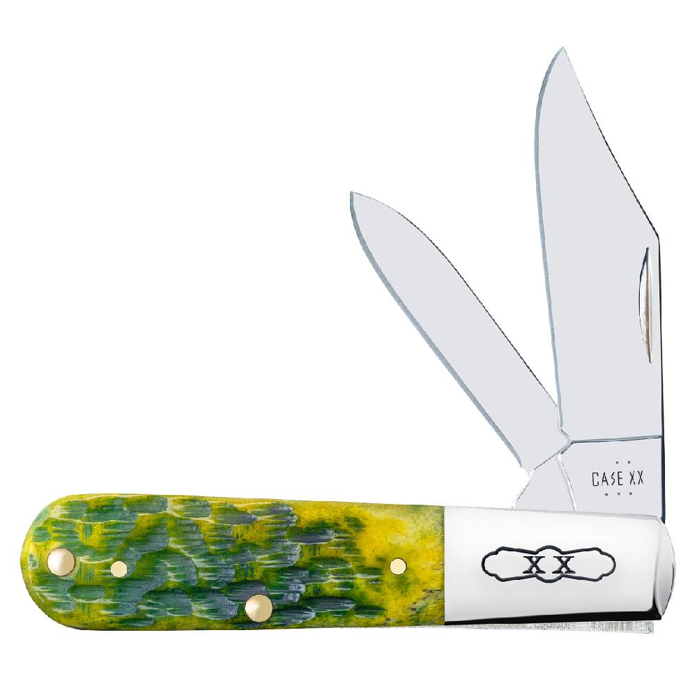 Case Barlow - Green Apple Bone Peach Seed Jig Knives - Knives W.R. Case