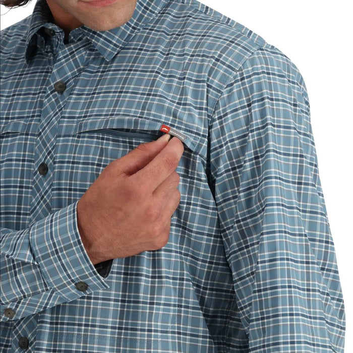 Simms Stone Cold Shirt - Midnight MEN - Clothing - Shirts - Long Sleeve Simms Fishing