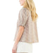 Puff Sleeve Brown Gingham Top WOMEN - Clothing - Tops - Short Sleeved THML Clothing