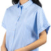 Virginia Stripe Sky Blue Top WOMEN - Clothing - Tops - Short Sleeved Olivaceous