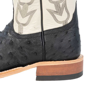 Anderson Bean Women's Black Ostrich Boot - Teskey's Exclusive WOMEN - Footwear - Boots - Exotic Boots Anderson Bean Boot Co.   