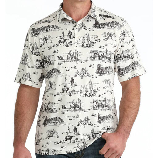 Cinch Men's Arenaflex Polo Western Motif Shirt MEN - Clothing - Shirts - Short Sleeve Cinch