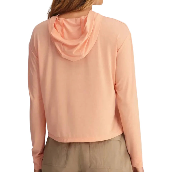 Free Fly Women's Light Coral Elevate Lightweight Hoodie