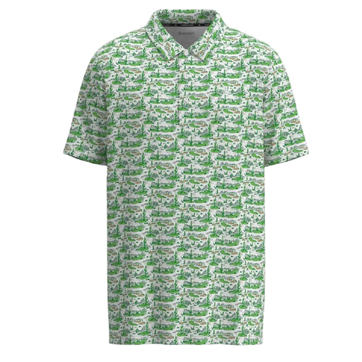 Hooey Men's Weekender Green Golf Course White Polo Shirt MEN - Clothing - Shirts - Short Sleeve Hooey