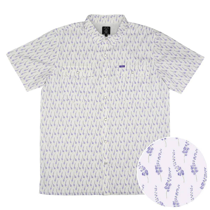 San Jac Boy's Performance Lone Star Blue Bonnet Snap Shirt