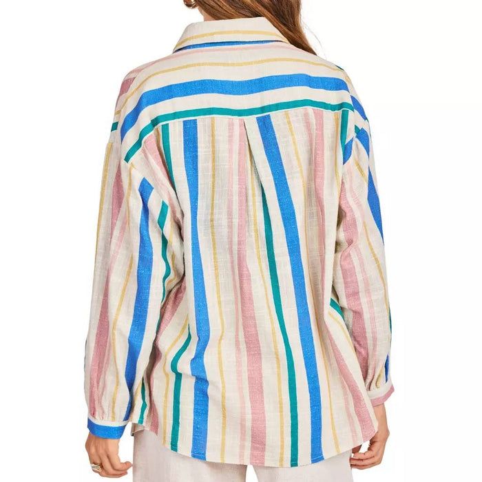 Sage The Label Sail Away Button Up Stripe Top WOMEN - Clothing - Tops - Long Sleeved Sage The Label