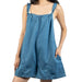 Blue Sleeveless Romper WOMEN - Clothing - Jumpsuits & Rompers Needii