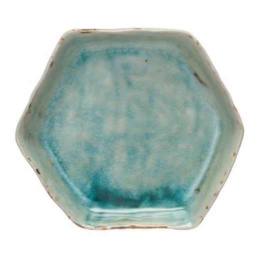 Stoneware Hexagon Plate HOME & GIFTS - Tabletop + Kitchen - Serveware & Utensils Creative Co-Op