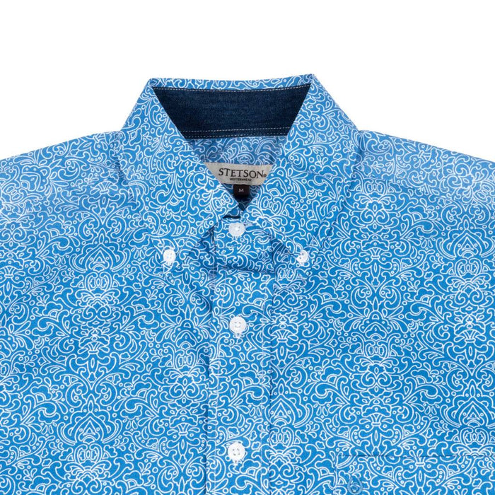 Stetson Men's Scroll Print Button Down Shirt