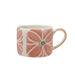 Relief Design Stoneware Mug - 10 oz Home & Gifts - Tabletop + Kitchen - Drinkware + Glassware Creative Co-Op Peach