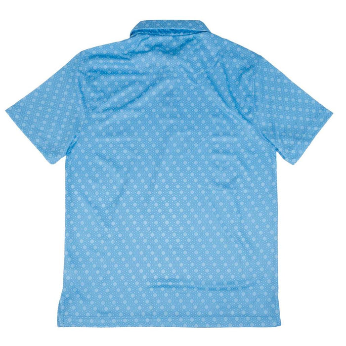Rock & Roll Denim Men's Sky Blue Geo Polo Shirt