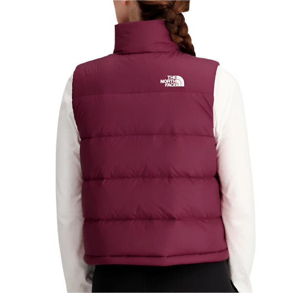 North face maroon vest best sale