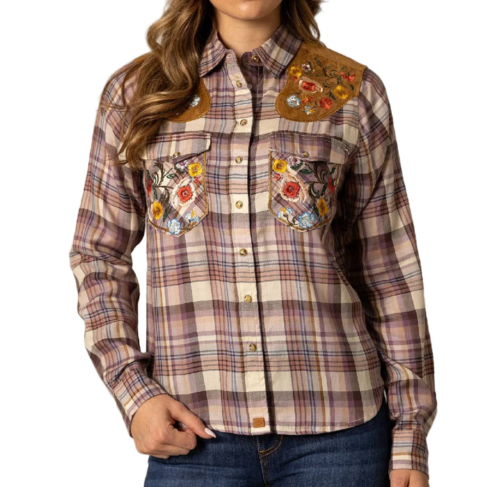 Kimes Ranch Women's Bailey Embroidered Pearl Snap Shirt