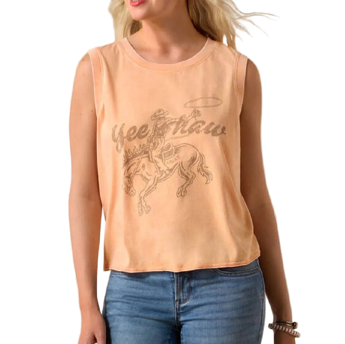 Ariat Women's Wild Roper Orange Chiffon Tank WOMEN - Clothing - Tops - Sleeveless Ariat Clothing