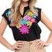 Embroidered Sleeveless Black Embroidered Top WOMEN - Clothing - Tops - Sleeveless THML Clothing