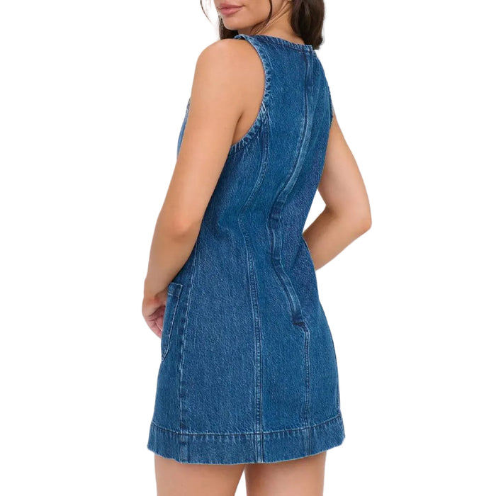 Show Me Your Mumu Boulevard Reservoir Blue Mini Dress WOMEN - Clothing - Dresses Show Me Your Mumu