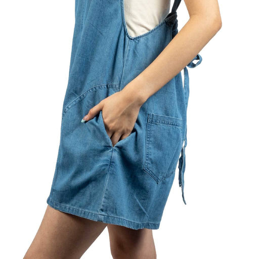 Blue Sleeveless Romper WOMEN - Clothing - Jumpsuits & Rompers Needii