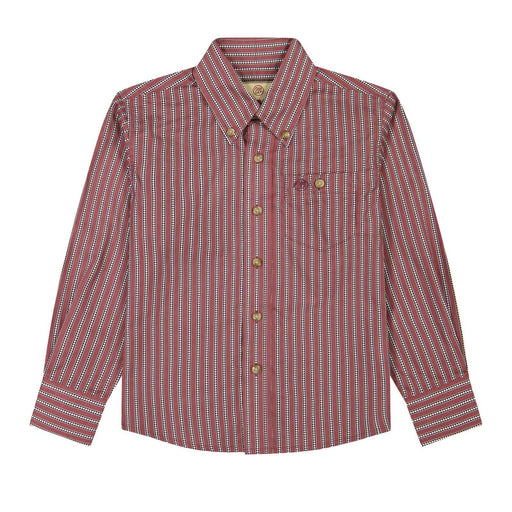 Wrangler Boy's Classic Fit Red Stripe Button Down Shirt KIDS - Boys - Clothing - Shirts - Long Sleeve Shirts Wrangler