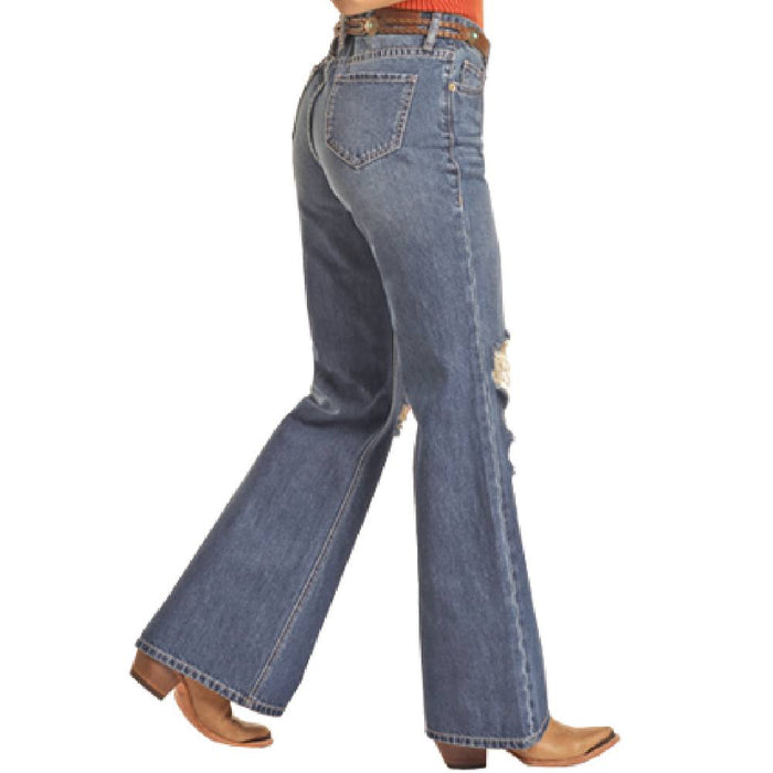 Rock & Roll Denim Women's Distressed Jean - FINAL SALE WOMEN - Clothing - Jeans Panhandle