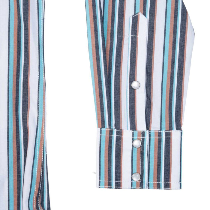 Rock & Roll Denim Men's Stripe Koe Wetzel Pearl Snap Western Shirt MEN - Clothing - Shirts - Long Sleeve Panhandle