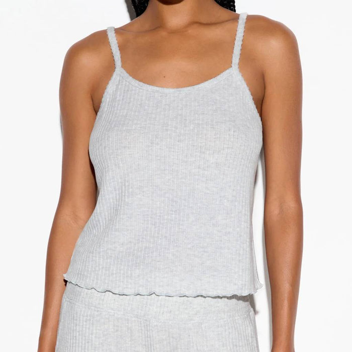 Luma Rib Bliss Light Heather Grey Tank