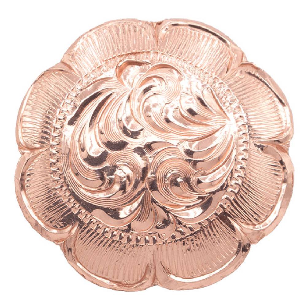 Bright Copper Flower Concho Tack - Conchos & Hardware MISC