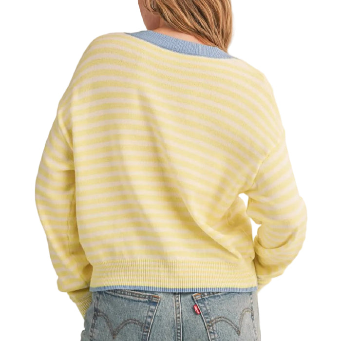 Striped Lemon Cardigan