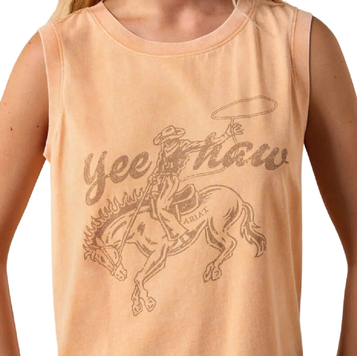 Ariat Women's Wild Roper Orange Chiffon Tank WOMEN - Clothing - Tops - Sleeveless Ariat Clothing