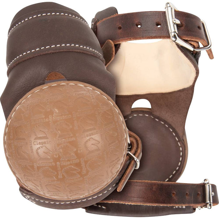 Classic Equine Pro Reiner Skid Boots Tack - Leg Protection Classic Equine Chocolate Buckle