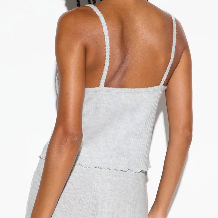 Luma Rib Bliss Light Heather Grey Tank