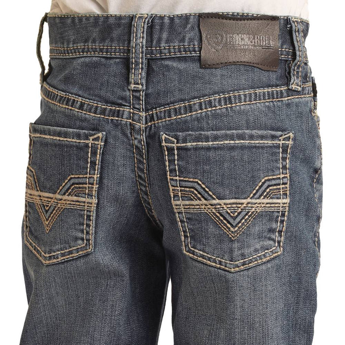 Rock & Roll Denim Boy's Two Tone Stitch Bootcut Jeans - FINAL SALE KIDS - Boys - Clothing - Jeans Panhandle