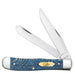 Case Trapper - Smooth Blue Sycamore Wood Knives W.R. Case