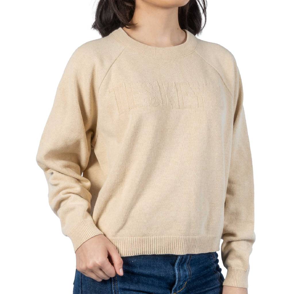 Teskey's Embossed Pullover Sweater - Camel TESKEY'S GEAR - Sweatshirts & Hoodies Teskey's